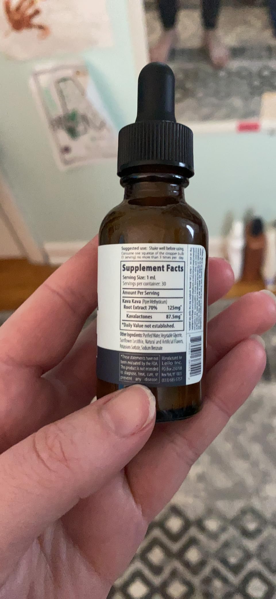 LEILO Kava Root Liquid Extract Concentrated Kava Drops to