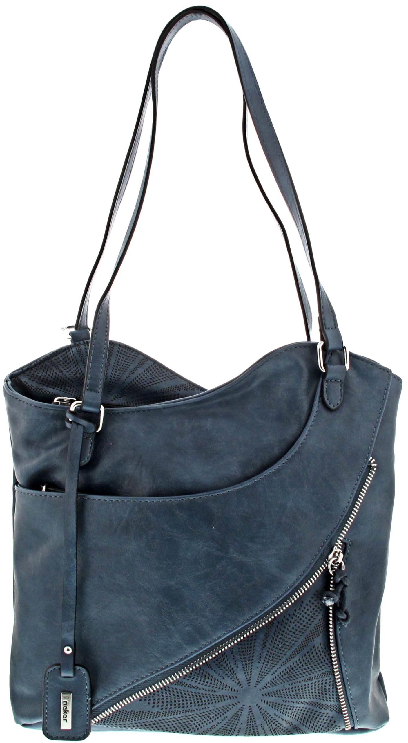Rieker Ladies Blue Shopper H1025, blue, S