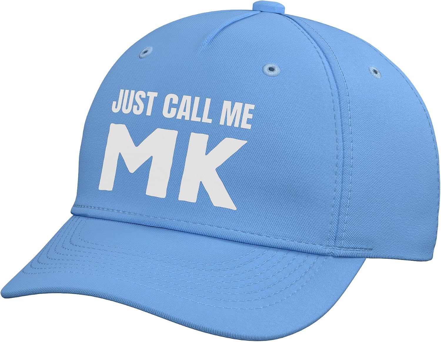 MK Initials First Name Nickname Just Call Me MK Adjustable Baseball Hat