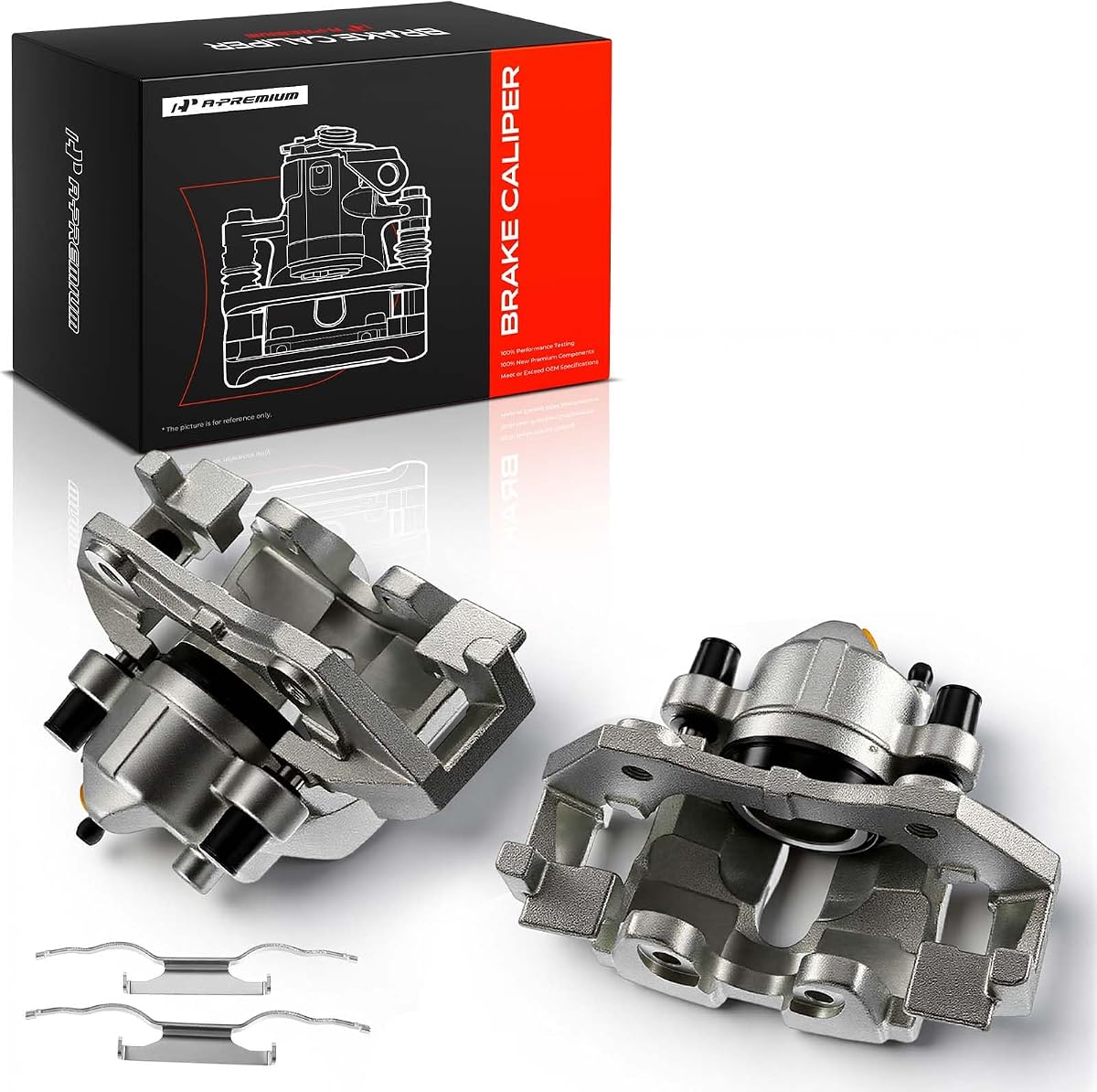 A-Premium Front Left and Right Side Disc Brake Caliper with Bracket | Compatible with Ford Escape 2009-2012 & Mazda Tribute 2009-2011 & Mercury Mariner 2009-2011, Corrosion-resistant, Direct-fit