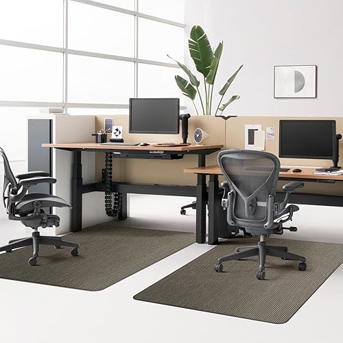 Miniatura 19 de Azadx Tapete para silla de oficina para suelo de madera dura, 36 x 48 pulgadas, resistente para suelos de madera dura, protector de suelo