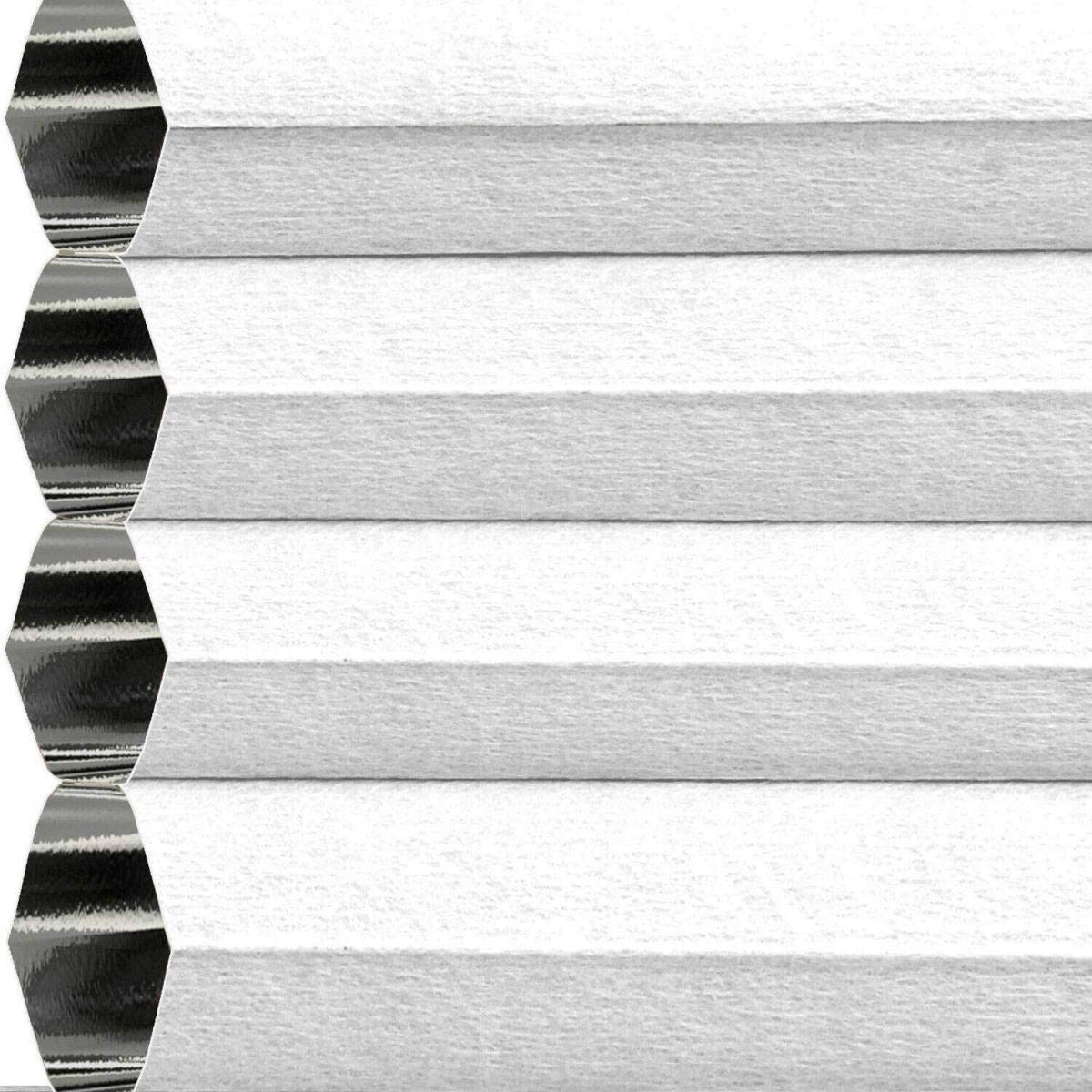Thermo Klemmfix Wabenplissee ohne Bohren | Waben Plissee im Wunschmaß | Maßgefertigt für Türen & Fenster | Sonnenschutz, Sichtschutz, Schallschutz, 100% Verdunkelung