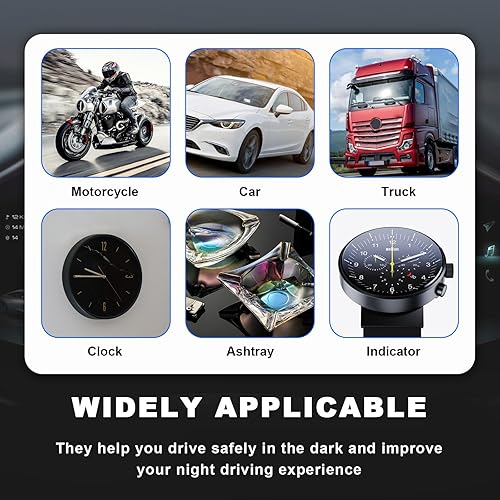 Miniatura 4 de Augeny 20 luces LED T5 para tablero de automóvil, 3030-3SMD de alta luz LED para automóvil con enchufe giratorio, bombilla LED interior automática