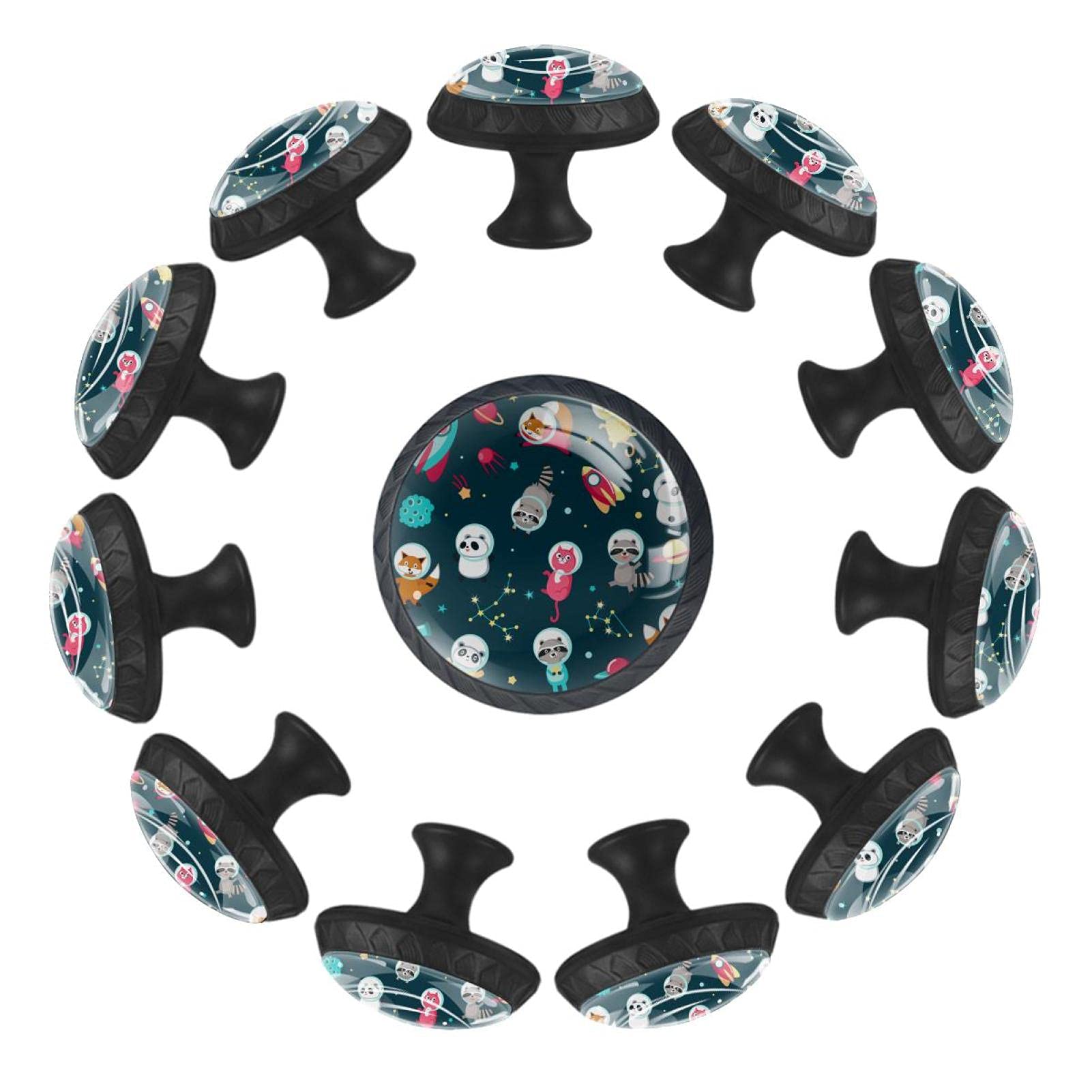 Bouton de tiroir rond animal 35mm robuste pour meuble enfant