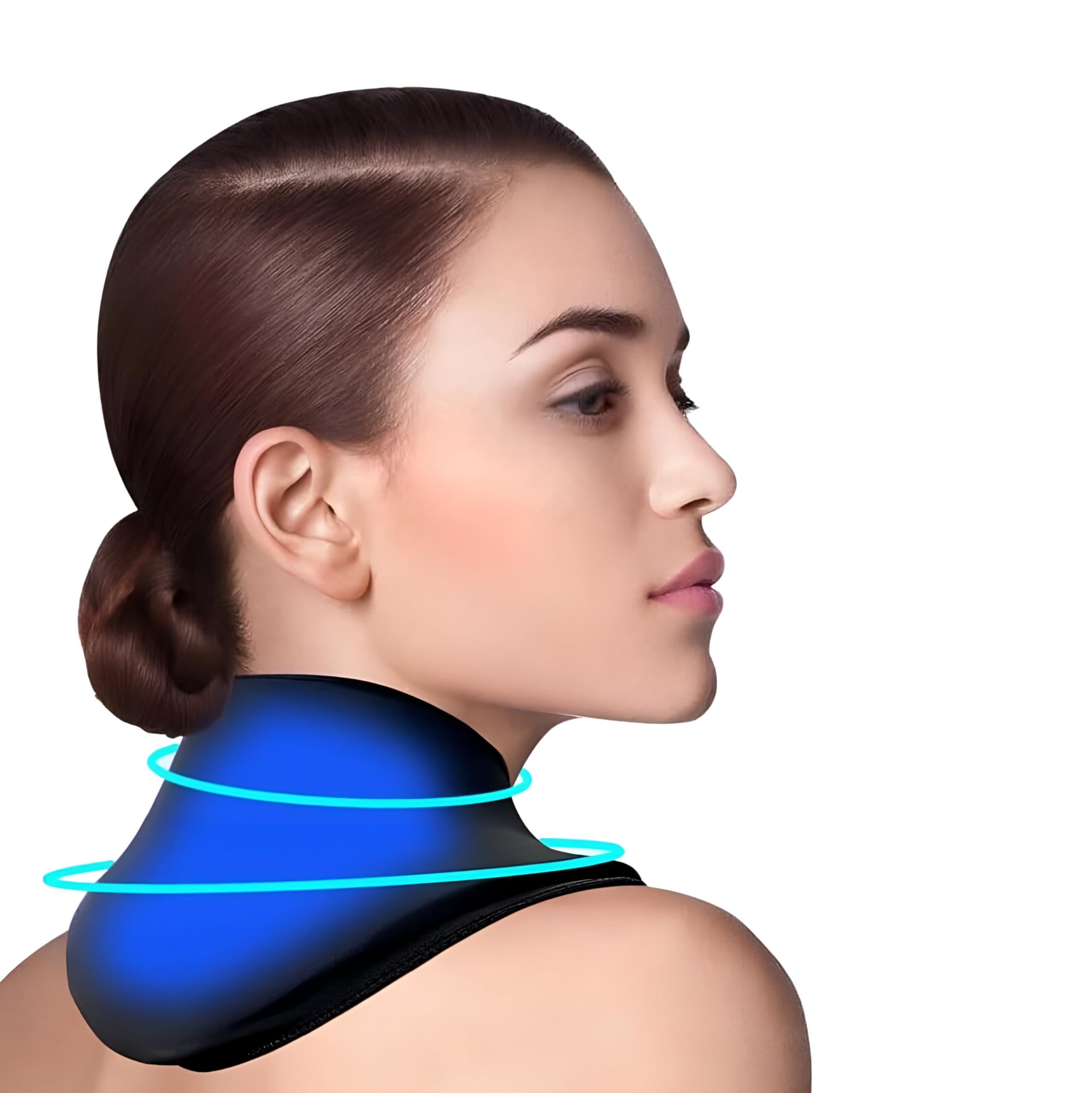 Ice & Heat Collar Gel Pad for Neck & Shoulder Pain Relief, Reusable Hot & Cold Therapy Ice Pack Wrap for Injuries, Swelling, Sports Recovery, Cervical Support & Stress Relief