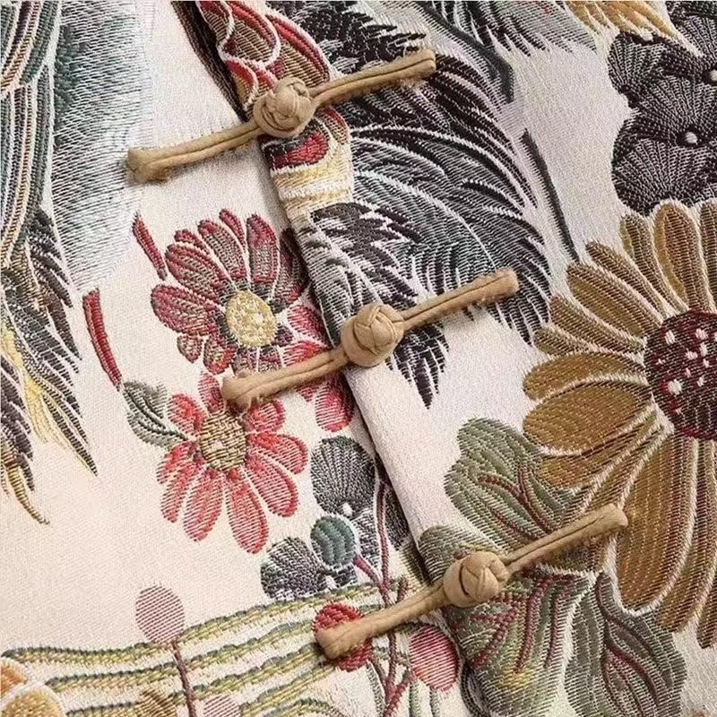 Men's Shirt Frog Closure Zhongshan Suit Tang Suit Spring Autumn Lightweight Tops for Men