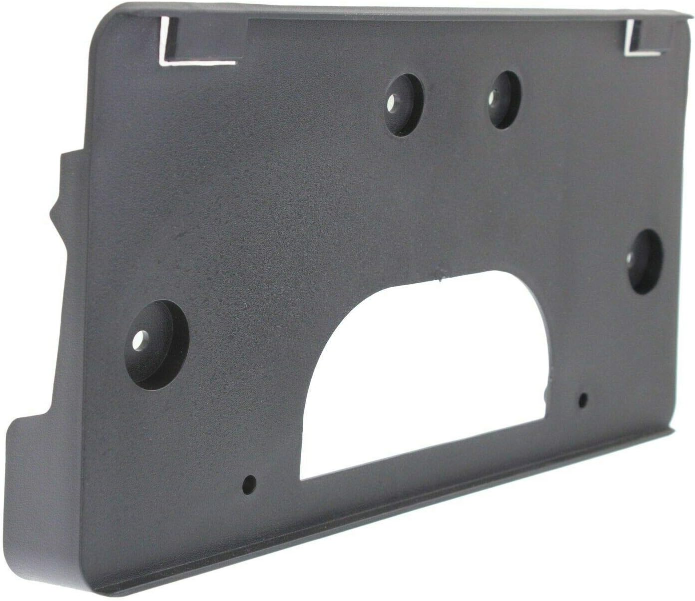 DAT AUTO PARTS Front Bumper License Plate Frame Tag Bracket Fits 2003-2007 Chevrolet Silverado GMC Sierra and Hybrid, Except SS Denali C3, Black Textured Plastic, Replaces GM1068135, 15199886