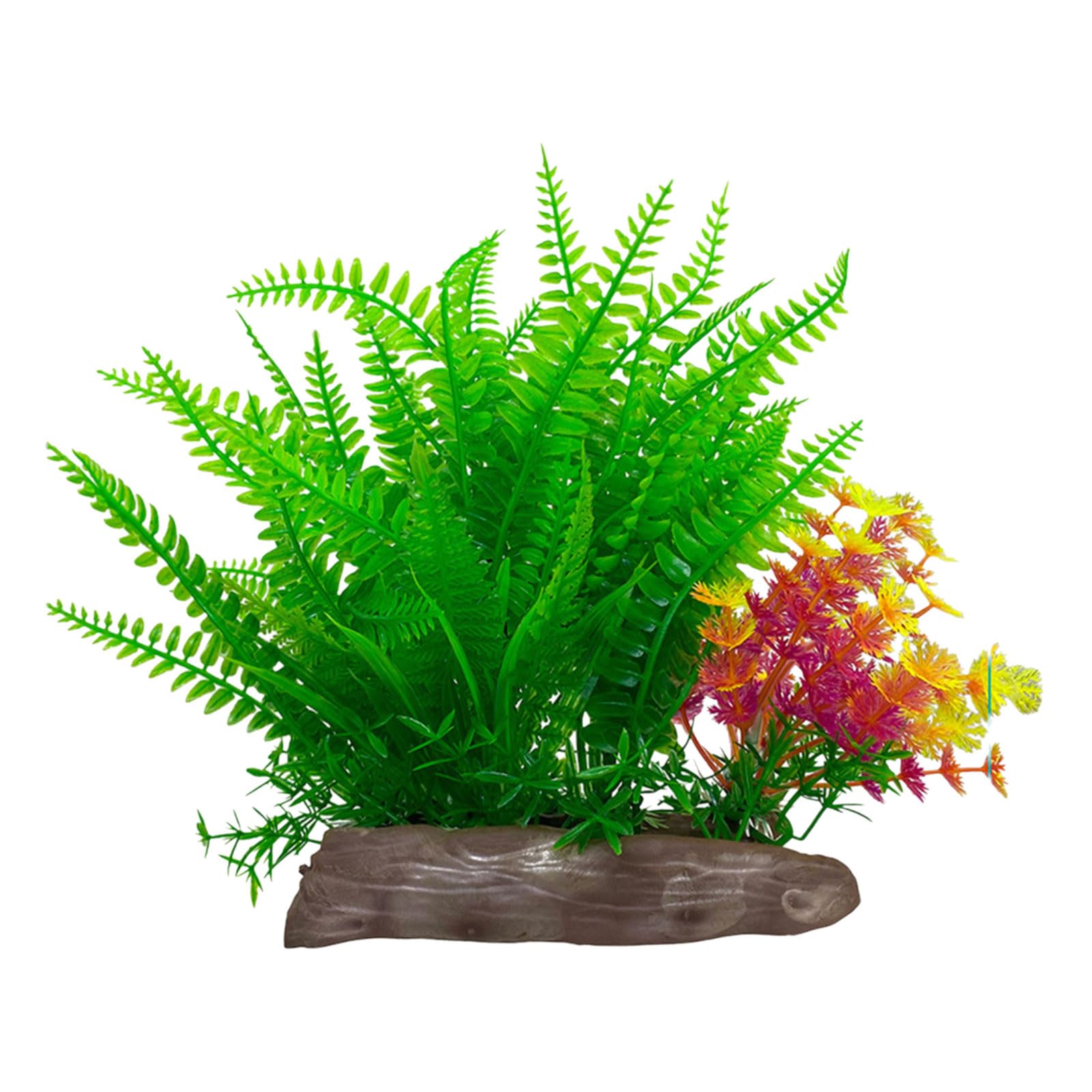 Msioytog Simulation Water Grass Aquariums Decoration Green Plant with Base for Fishtanks Environment Enhancing Hideouts for Shrimp Water Plant