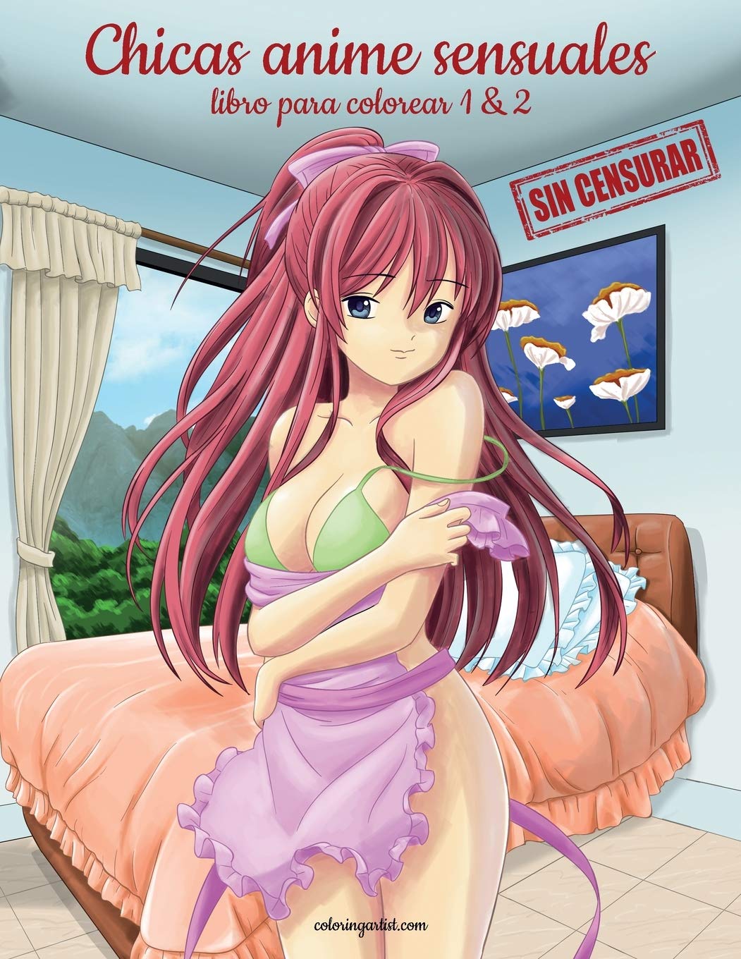 Chicas anime sensuales sin censurar libro para colorear 1 & 2