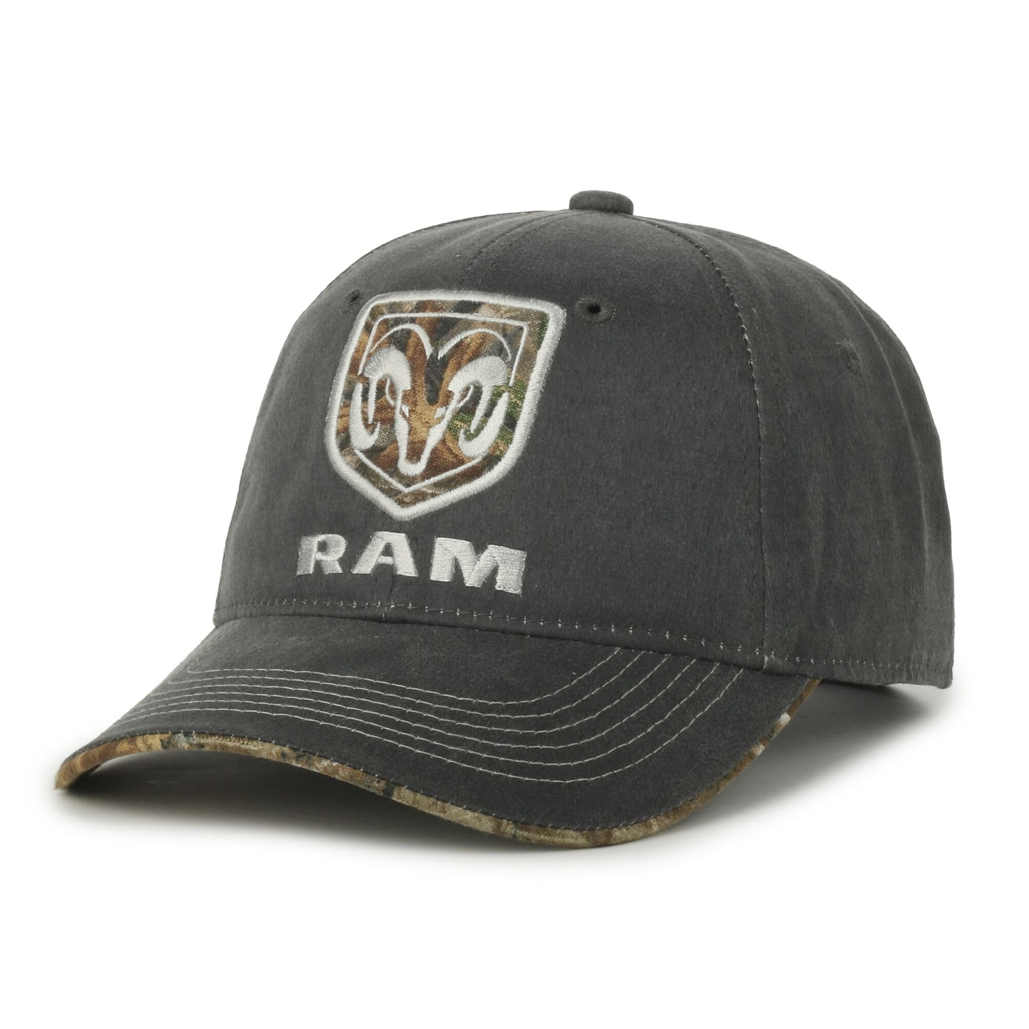 Outdoor Cap Dodge Ram Realtree Visor Edge Charcoal Camo Jagd-Hut