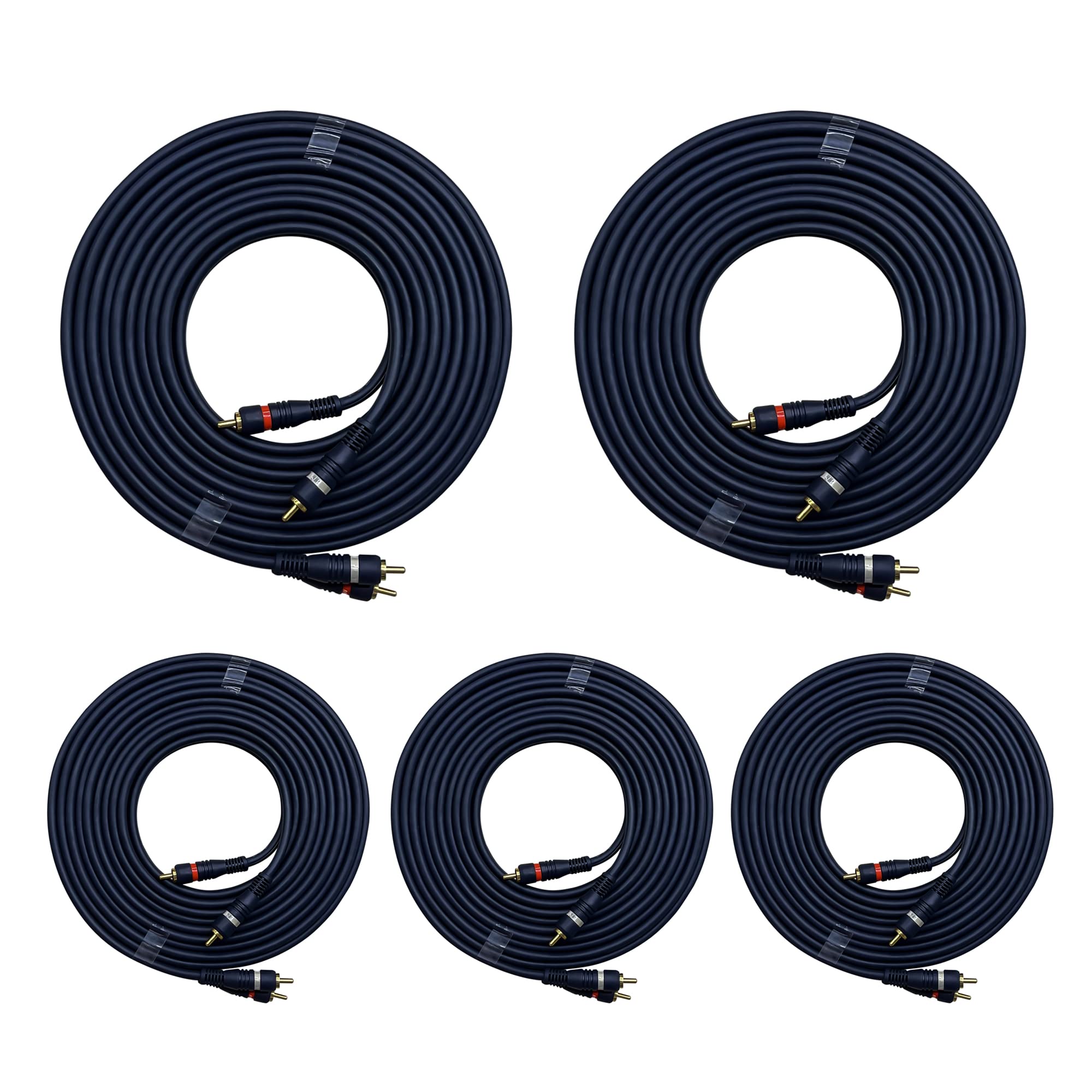 MX 2 RCA MALE / 2 RCA MALECORD HIGH RESOLUTION OFC CABLE(G.P.) 3M(797A_PACKOF5)