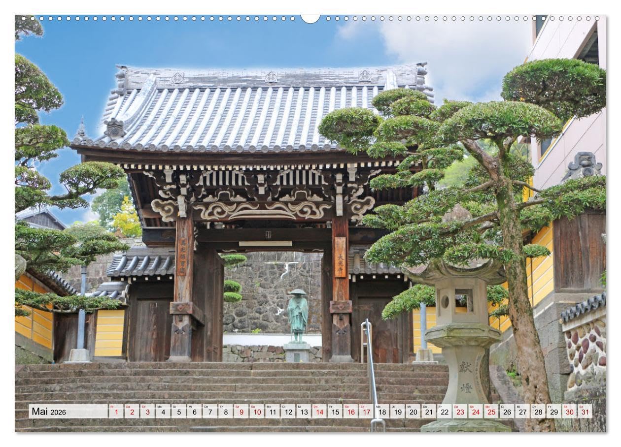 Japan das Land der aufgehenden Sonne (hochwertiger Premium Wandkalender 2026 DIN A2 quer), Kunstdruck in Hochglanz: Japan - zwischen Tradition und Moderne. (CALVENDO Orte)