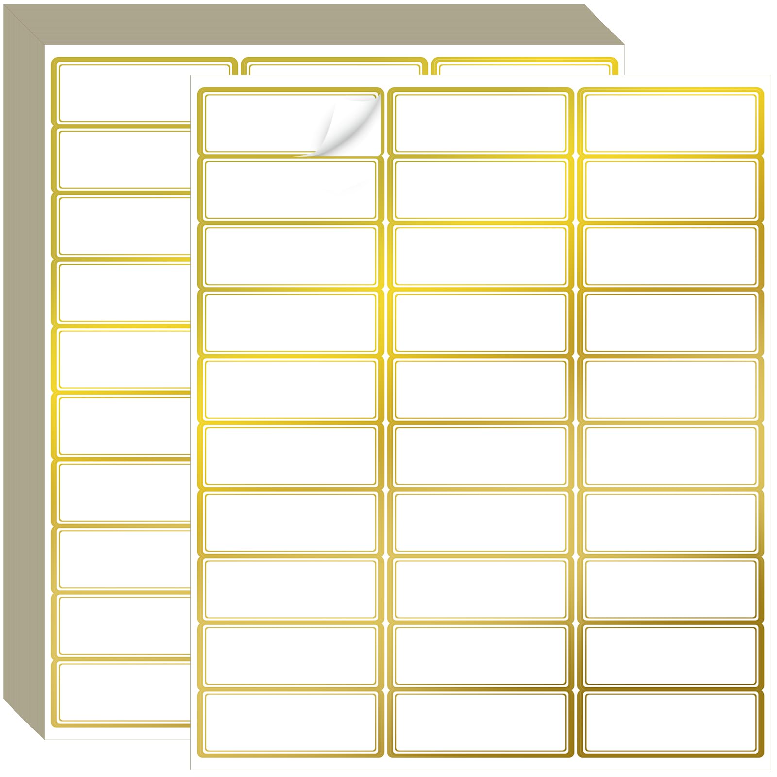 Geyee 1800 Pcs Fluorescent Address Labels Colored Address Labels 1'' x 2-5/8'' Neon Color Printable Stickers for Printer Return Mailing Shipping