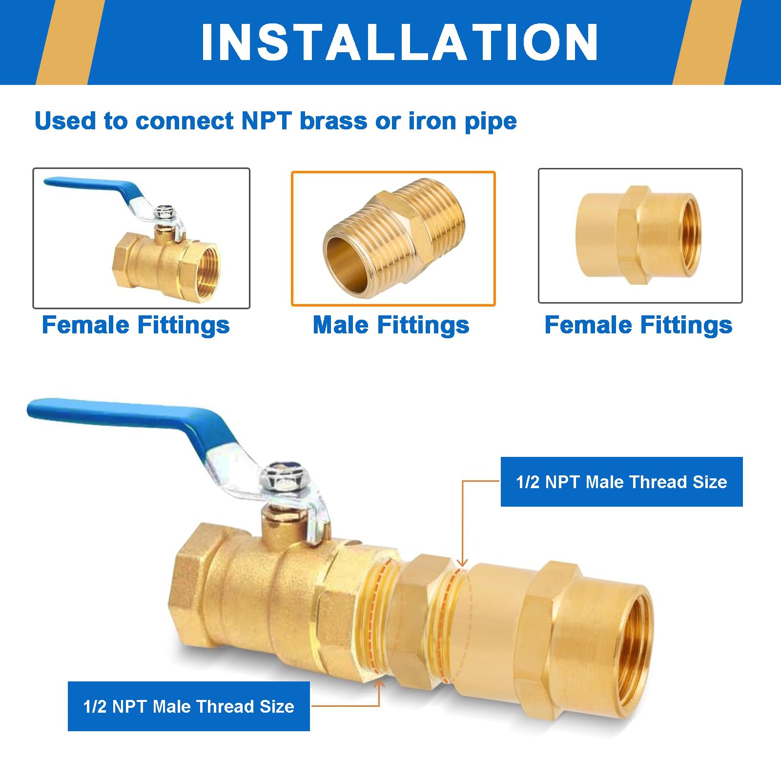 Accesorios De Pezón Hexagonal De Latón, Conector De Compresor