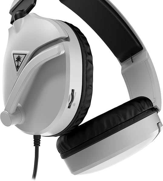 Turtle Beach Recon 70 White Wired Multiplatform Gaming Headset for PS5, PS4, Xbox Series X or S, Xbox One and Mobile with 3.5mm Wired Connection, Flip-to-Mute Mic, 40mm Speakers, Lightweight Design - 5
