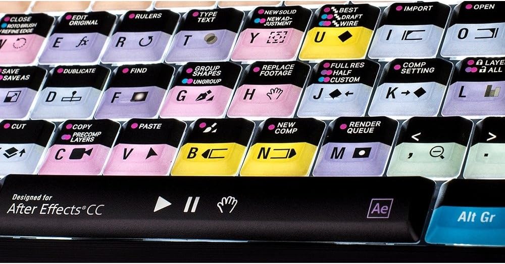 Limited Discount Logickeyboard Astra Series Adobe After Effect CC Backlit PC Keyboard (American English) Hottest Sale Logickeyboard Astra Series Adobe After Effect CC Backlit PC Keyboard (American English)