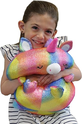 Miniatura 6 de KIDS PREFERRED Pal - Unicornio redondo grande brillante - Sparkler - Peluche de animal de peluche de 11.5 pulgadas 91905 multicolor