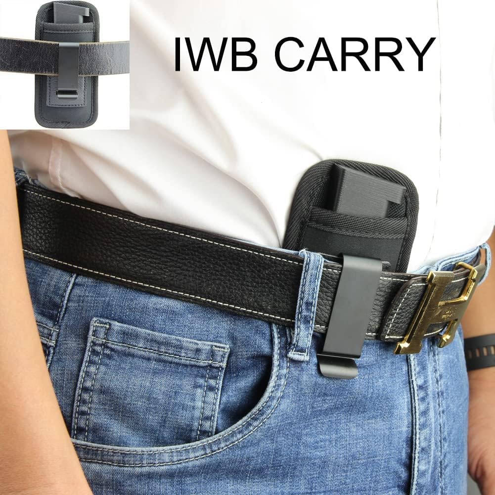 Right Hand Universal IWB Leather Holster + 2-Pack Magazine Holster, Fits: S&W SD9VE and SD40VE or Similar Sized Pistols