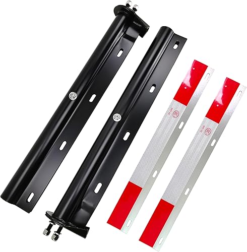 GaeaAuto Juego de soportes de suspensión de lodo con resorte recto negro de 1-18 pulgadas, espaciado de pernos de 30 pulgadas de longitud para