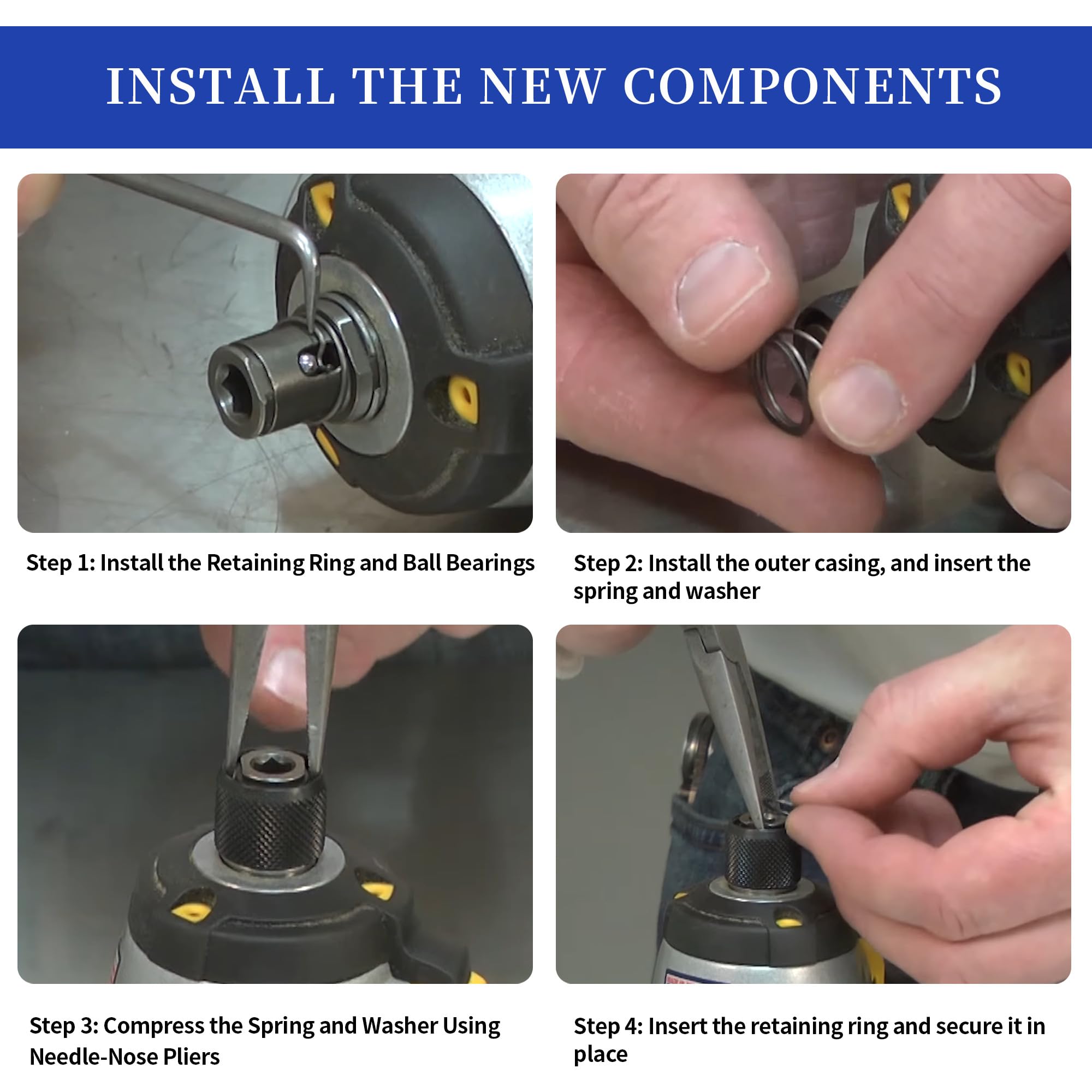 デフト　yyf SUS 2 Packs N078434 N089668 Impact Driver Spring Kit with Steel Ball