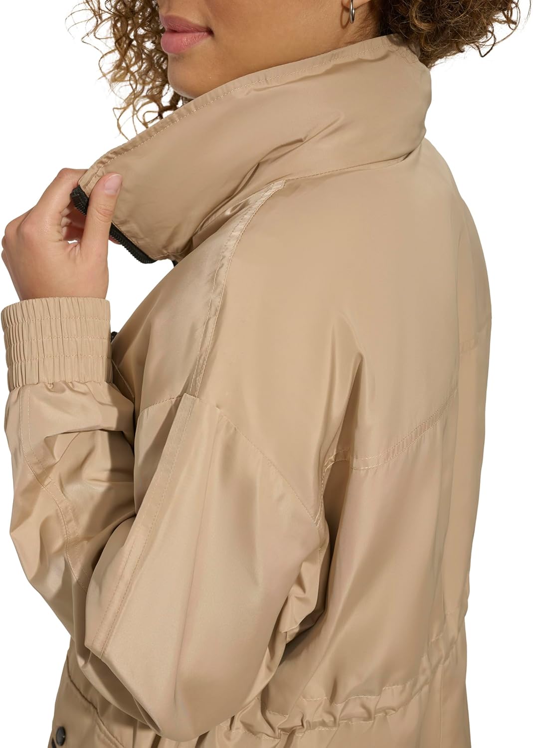 KARL LAGERFELD Women's Soft Windbreaker Rain Wear Durable 3 Pocket Anorak - Image 7