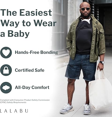 Miniatura 2 de Lalabu The Dad Shirt  Hands-Free Baby Carrier for Dad with Kangaroo Pouch  Engineered for Bonding, Safety, & Comfort for Newborns Up to 15 Lbs.