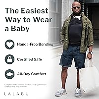 Vista 2 de Lalabu La Camisa del Papá Portabebés manos libres para papá con bolsillo canguro Diseñado para el vínculo, la seguridad y la comodidad