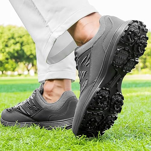 Miniatura 5 de THESTRON Zapatos de golf profesionales para hombre, tenis de golf para golf, deportivos, impermeables, para hombre