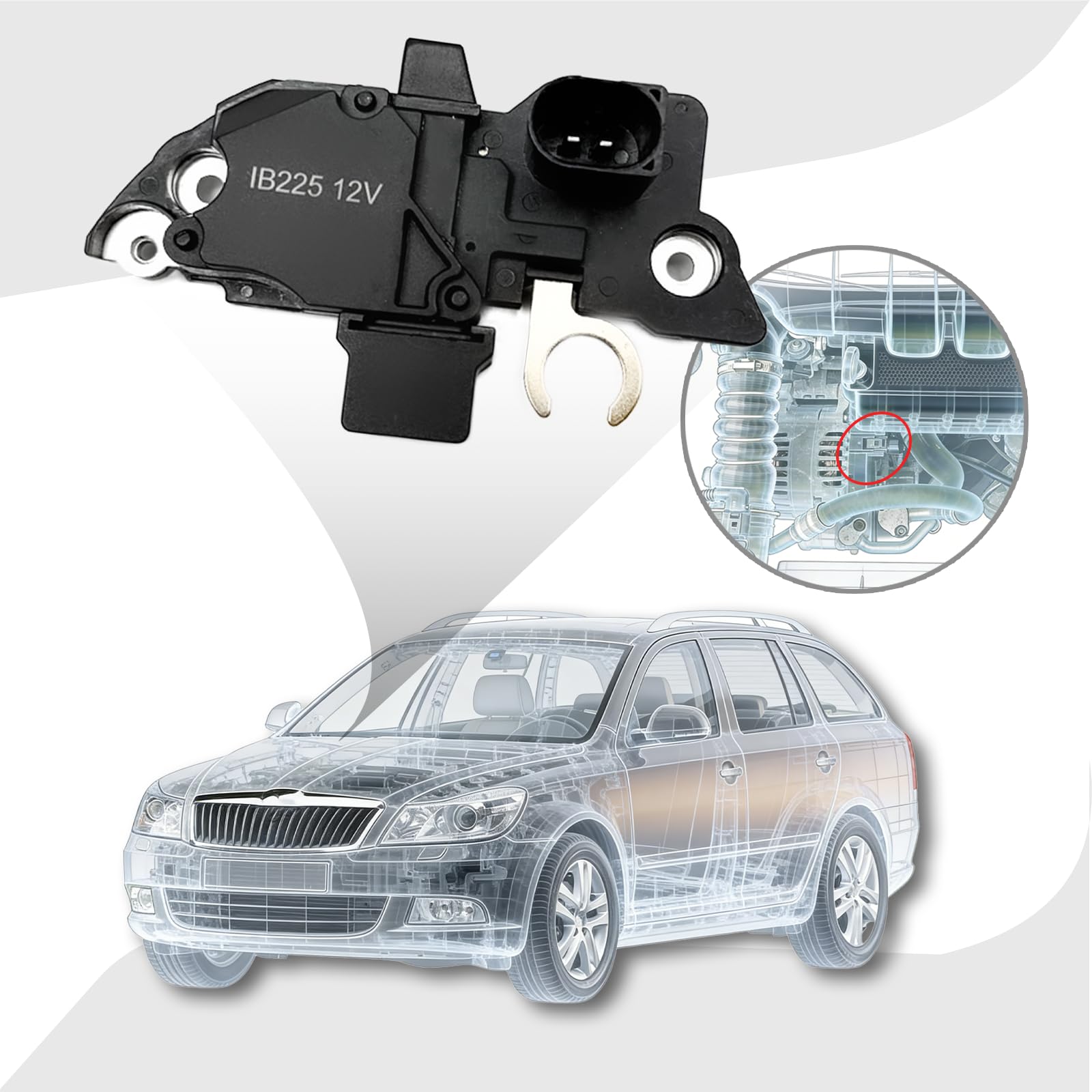 Régulateur D'alternateur pour A1 A2 A3 A4 A6 TT Galaxy Alhambra Arosa Cordoba Exeo Toledo Fabia Praktik Combi Octavia Rapid Beetle Golf 06F903803B 1986AE0110