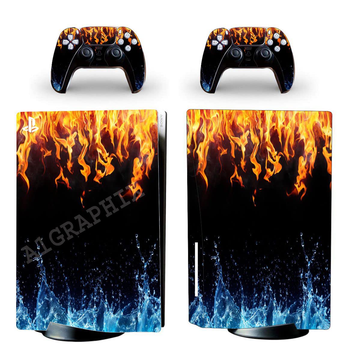 A1GRAPHIX Skin Protector for Console Wrap Sticker Skin with 2 Wireless Controller Decal T [Video Game] (B09KPG5LBG) Amazon Price History, Amazon Price Tracker