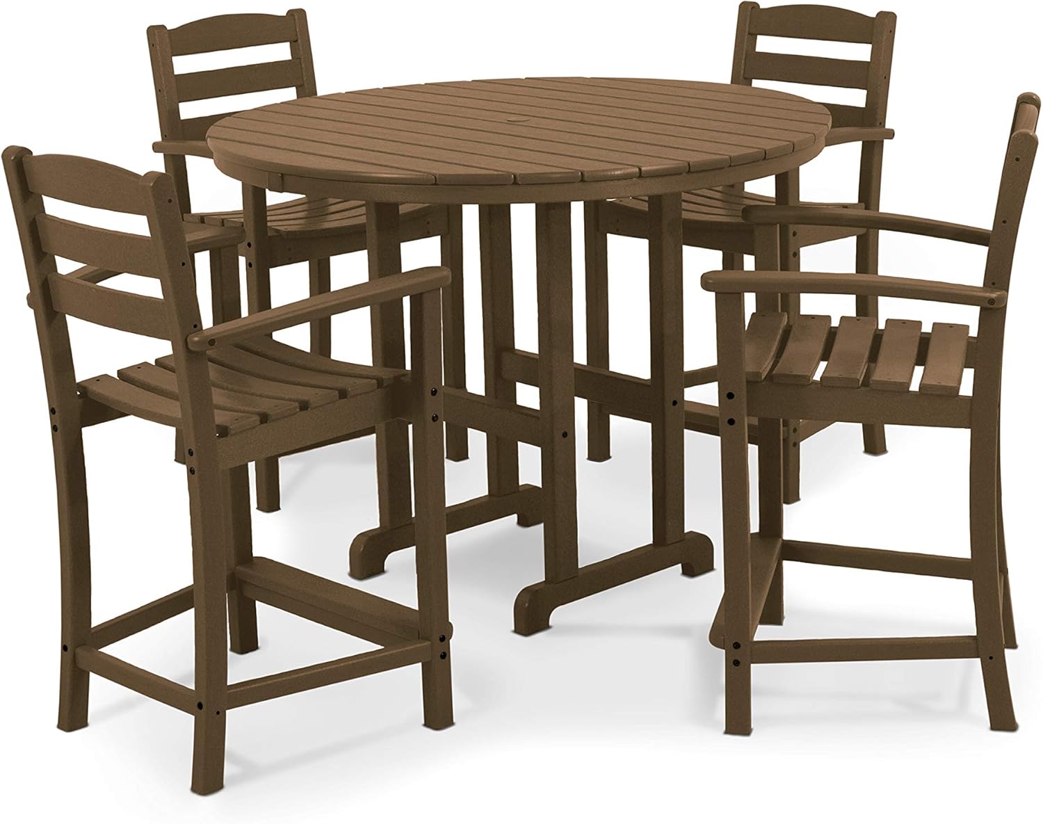 POLYWOOD® La Casa Café Dining Set, Teak