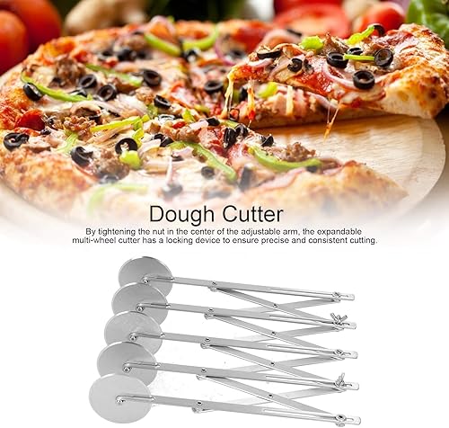 Miniatura 4 de Rueda cortadora de pizza, multirueda de acero inoxidable, cortador de pizza de masa, pastelería, herramienta de corte de pan, herramienta de cocina