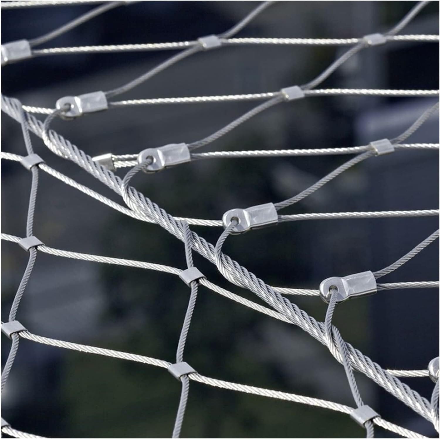 JvFbjLF Stainless Steel Rope Net, Anti-theft And Fall Protection Net, Flexible Impact Resistant Boundary Protection Net(15cm)