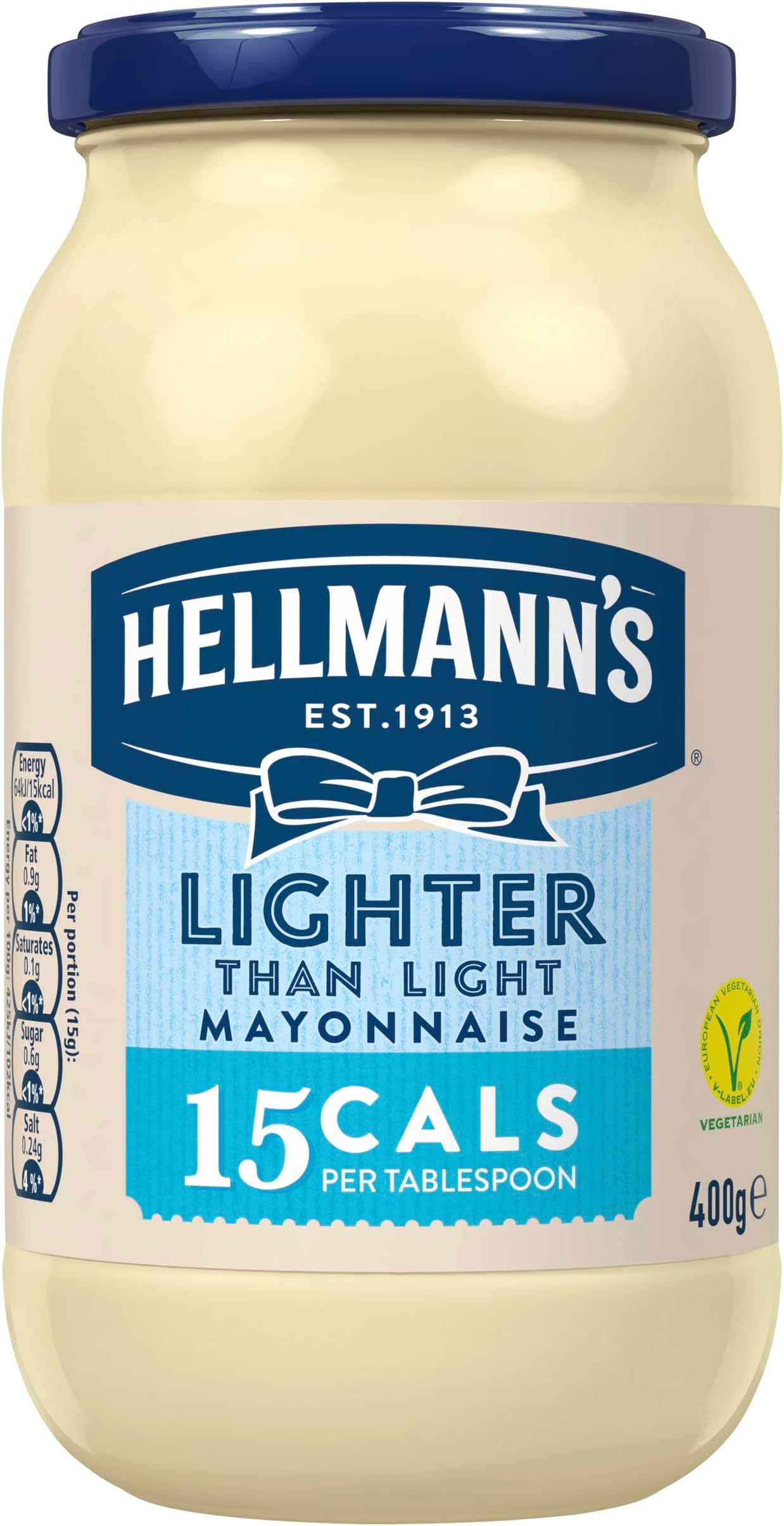 Lighter Than Light Mayonnaise same great taste light mayo for sandwiches, wraps and salads 400 g