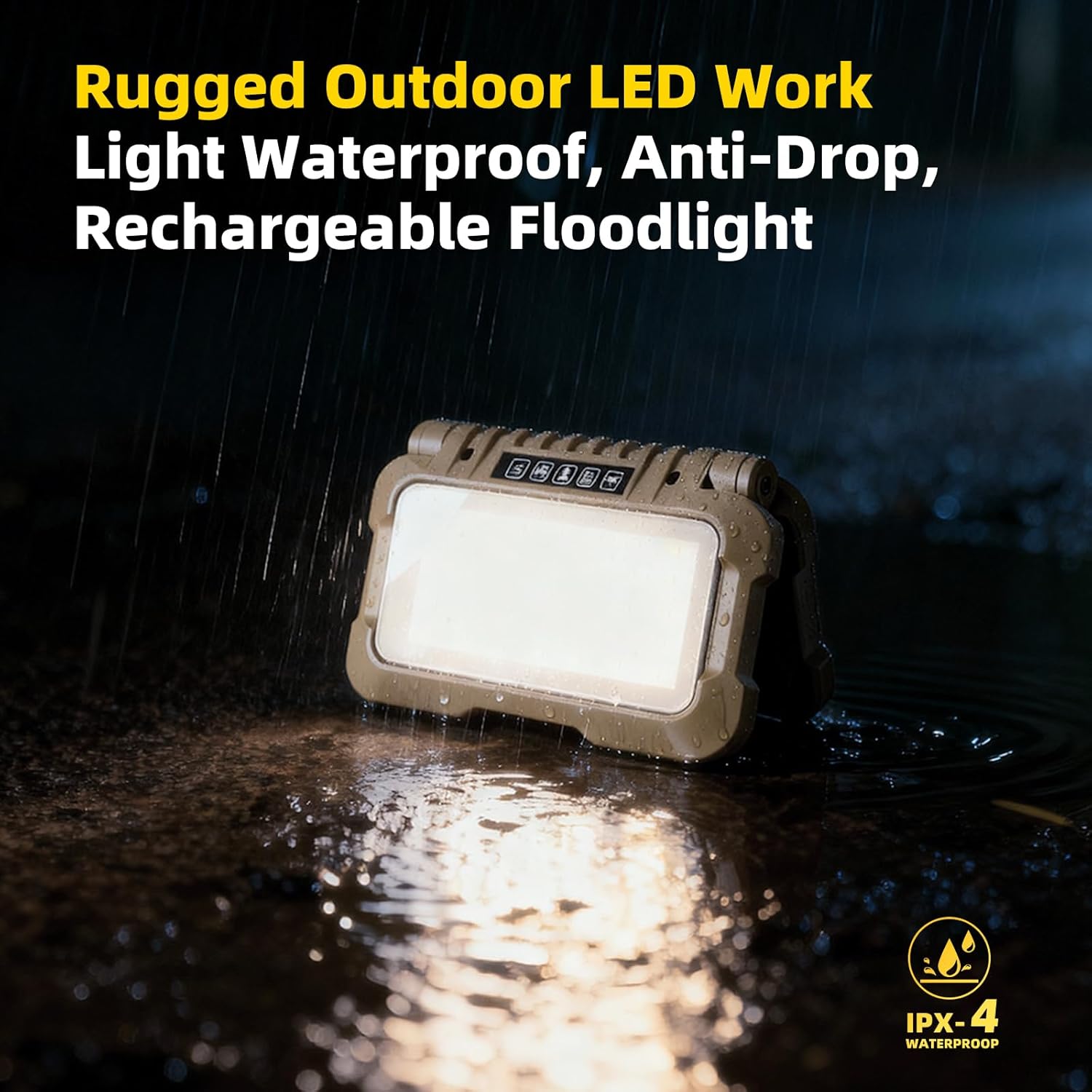 1500LM Folding Portable LED Camping Lantern, Rechargeable Camping Light,USB-C Work Light,5 Modes 3 Light Sources,1/4" Screw Adapter Tent Lights,Floodlight for Hiking,Power Outages,Garage,Job Lighting