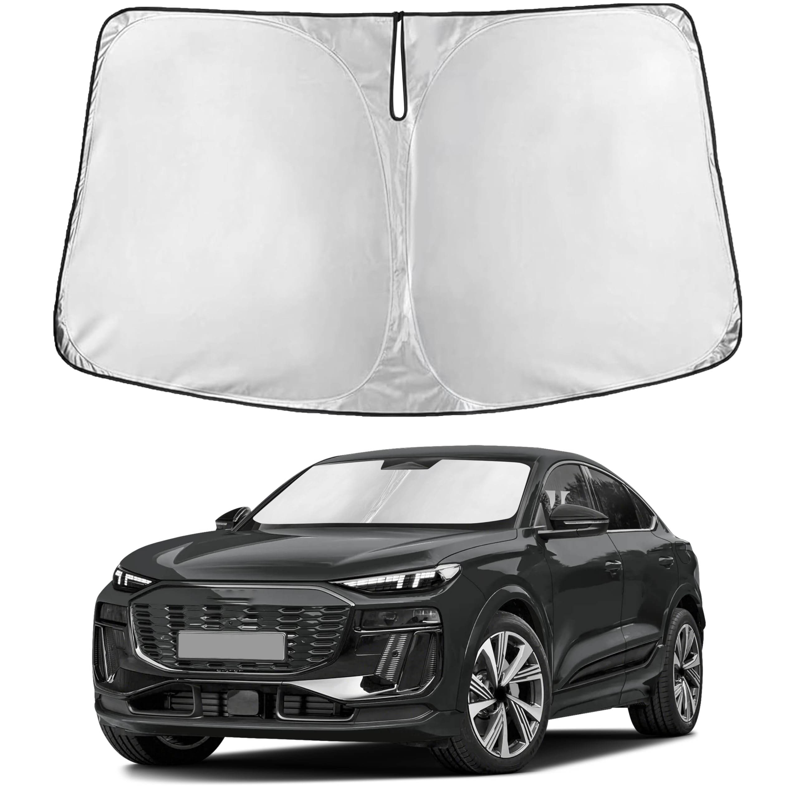 EcoNour Windshield Sunshade Compatible for Audi SQ6 e-tron 2025 2026 2027