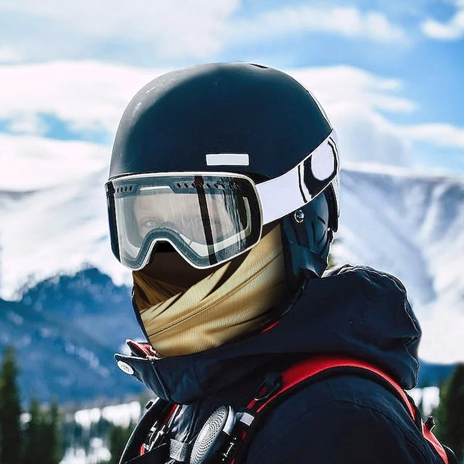 Balaclava Face Mask for Men Women Sun Protection Full Face Cover | Breathable Golden Feathers Full Face Mask Windproof Ski Mask Motorcycle Helmet Lining for Outdoor Sport Cycling