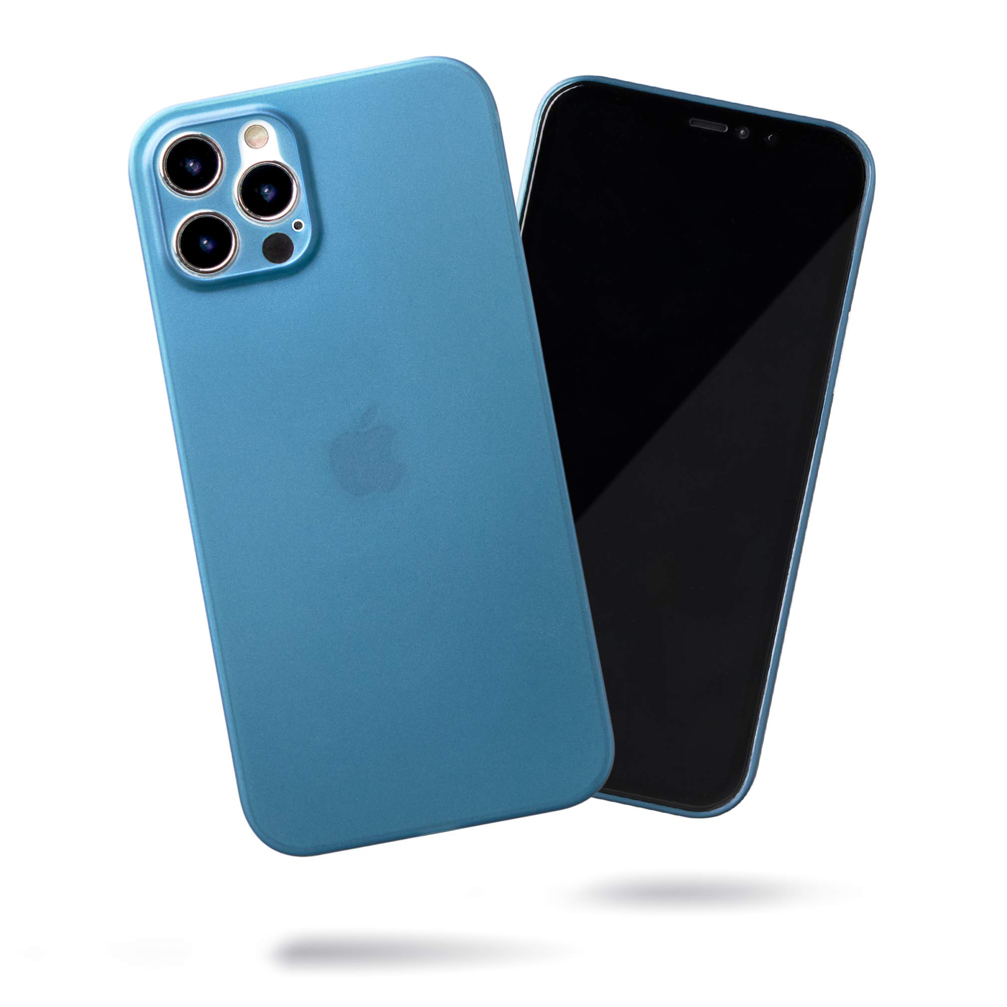 SteepLab Super Slim Minimalist Case - The Ultra Thin Case for iPhone 12 Pro (2020, 6.1" Screen) (Frost Metallic Blue)