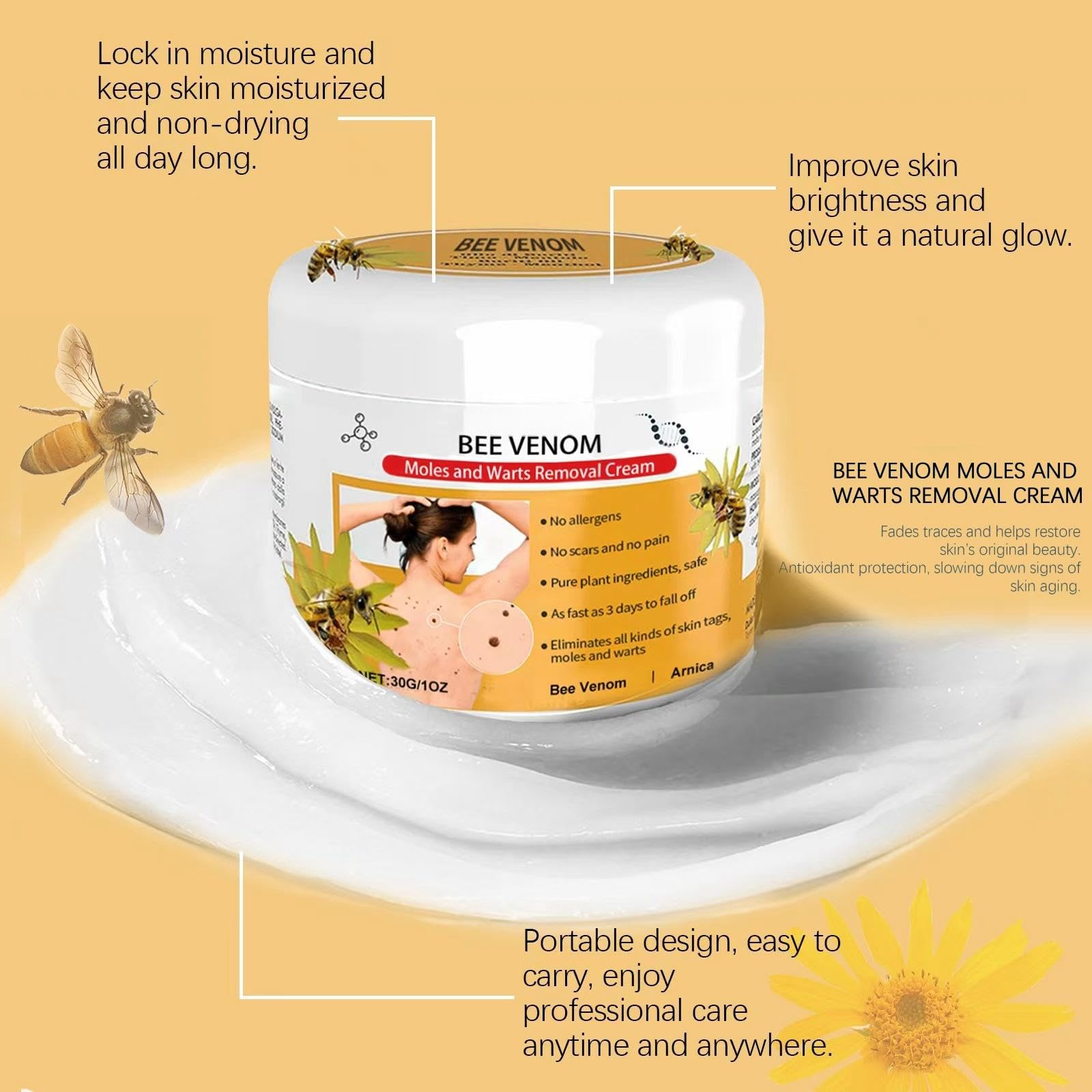 Amazon | 蜂毒プロフェッショナルジェル Bee Venom Cream, Hydrating 