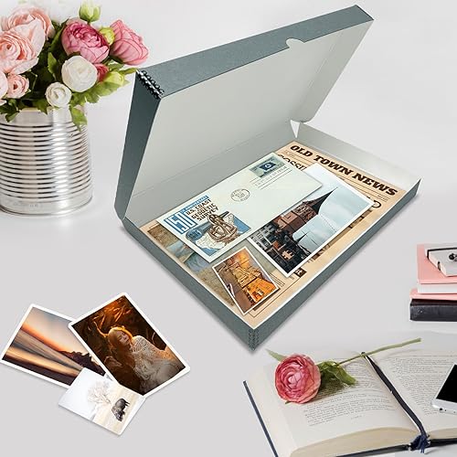 Miniatura 7 de Lineco, 11x17 Clamshell Archival Folio Storage Box, 1.75" Deep. Acid-Free with Metal Edge. Protects Picture Longevity, Organize Photos or Documents,