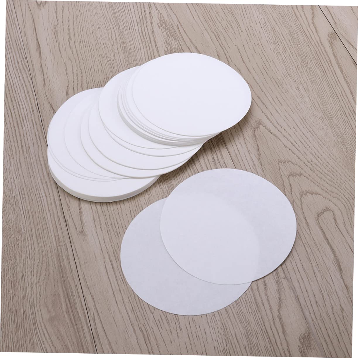 100 Pcs Qualitative Filter Papers 12.5cm Discs Medium Speed Lab Chemistry Use