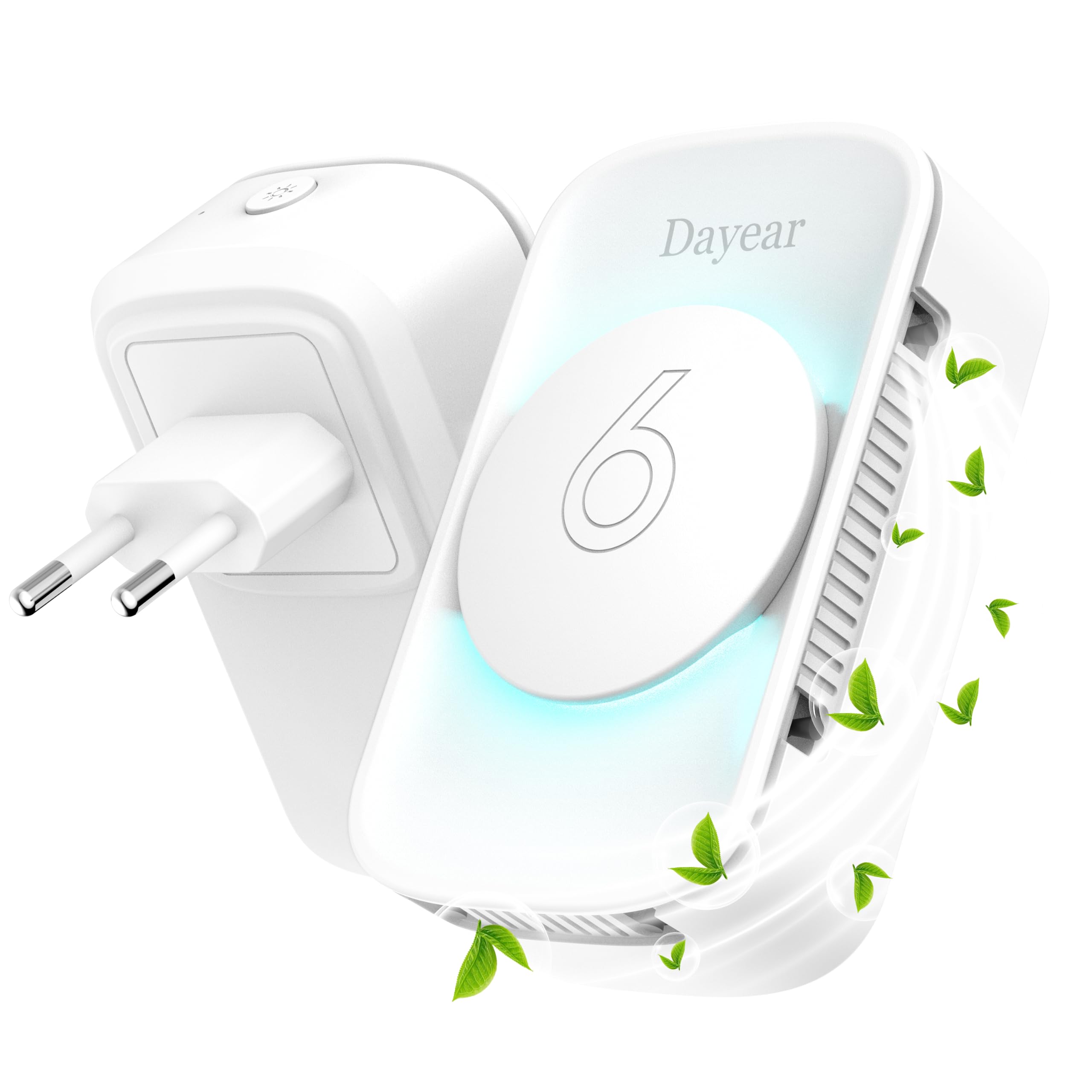 Purificatore d'Aria, Senza filtro ionizzatore d'aria, Purify Smell | 3Pcs Air Purifier per Casa,Camera da letto,bagni,Mini Depuratore aria per Fumatori,Animali,Polvere,17dB,3 Led Light Modes
