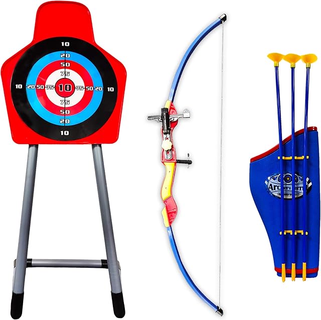 Denny International Laser Bow Arrow Archery Set Children Kids Crossbow Target Outdoor