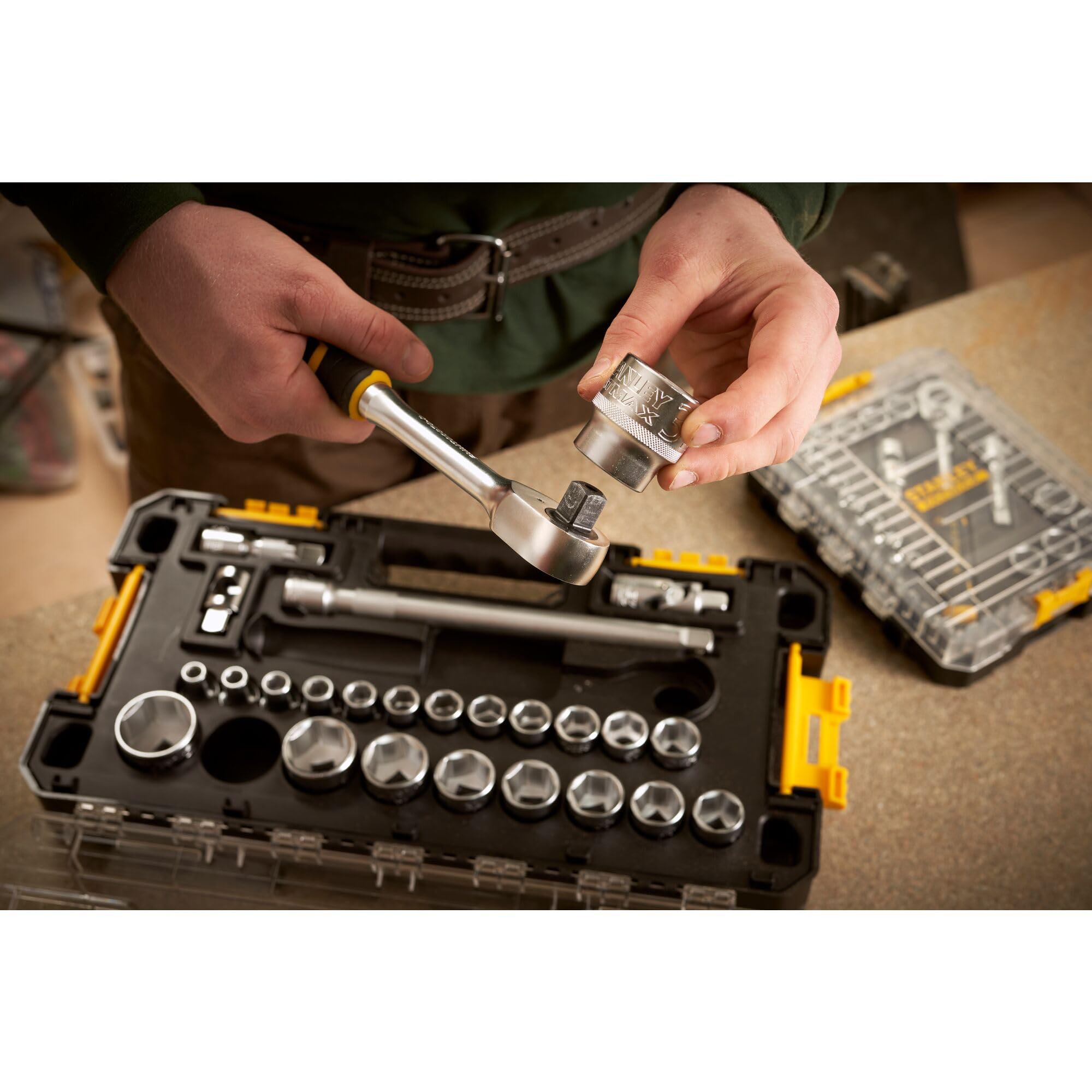 STANLEY FATMAX FMMT98103-1 Set Chiavi a Bussola ed Accessori att. 1/2"- 26 Pezzi