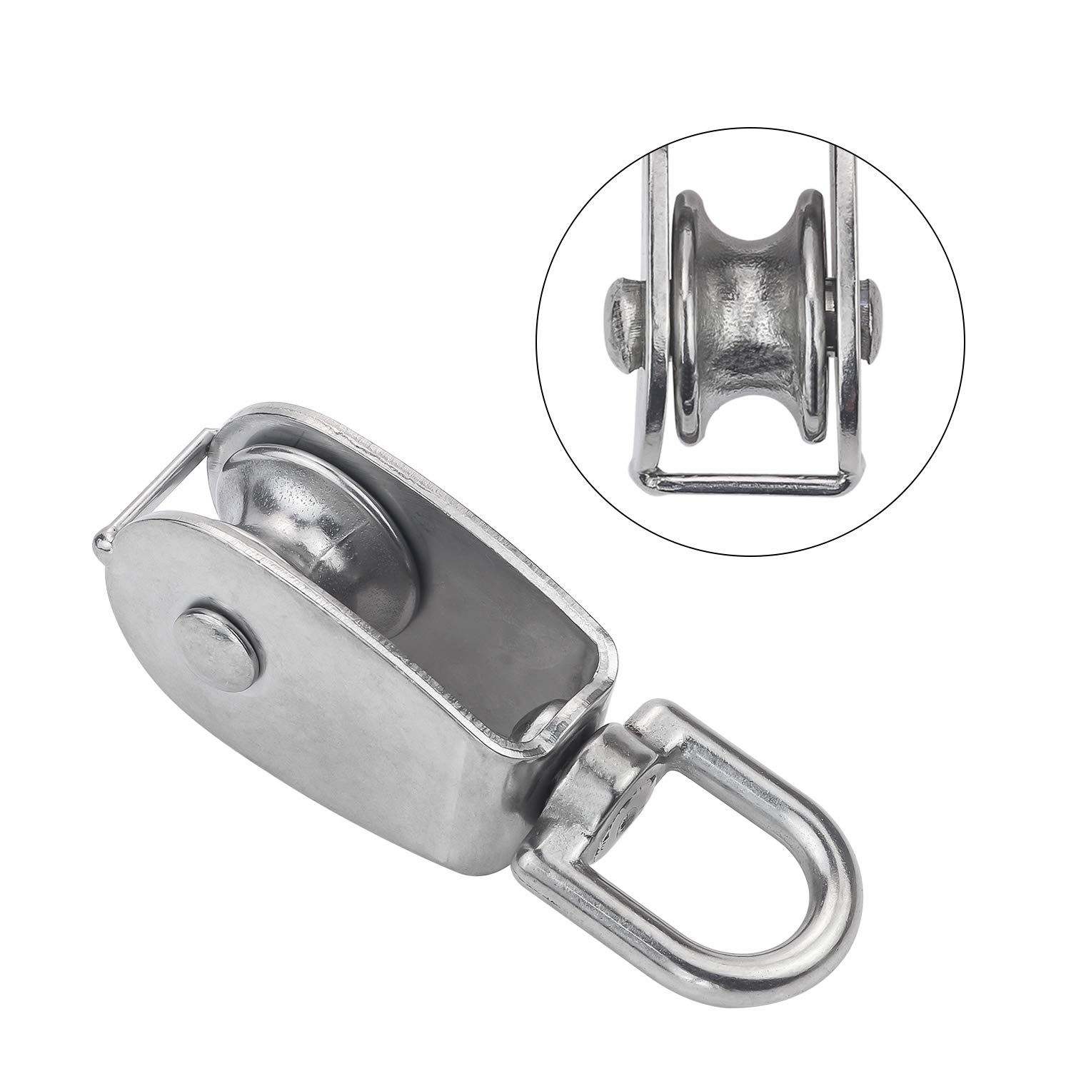 3 Poulies à Crochet Pivotant Pour Levage/remorquage - Uxcell, Fibre, Zinc