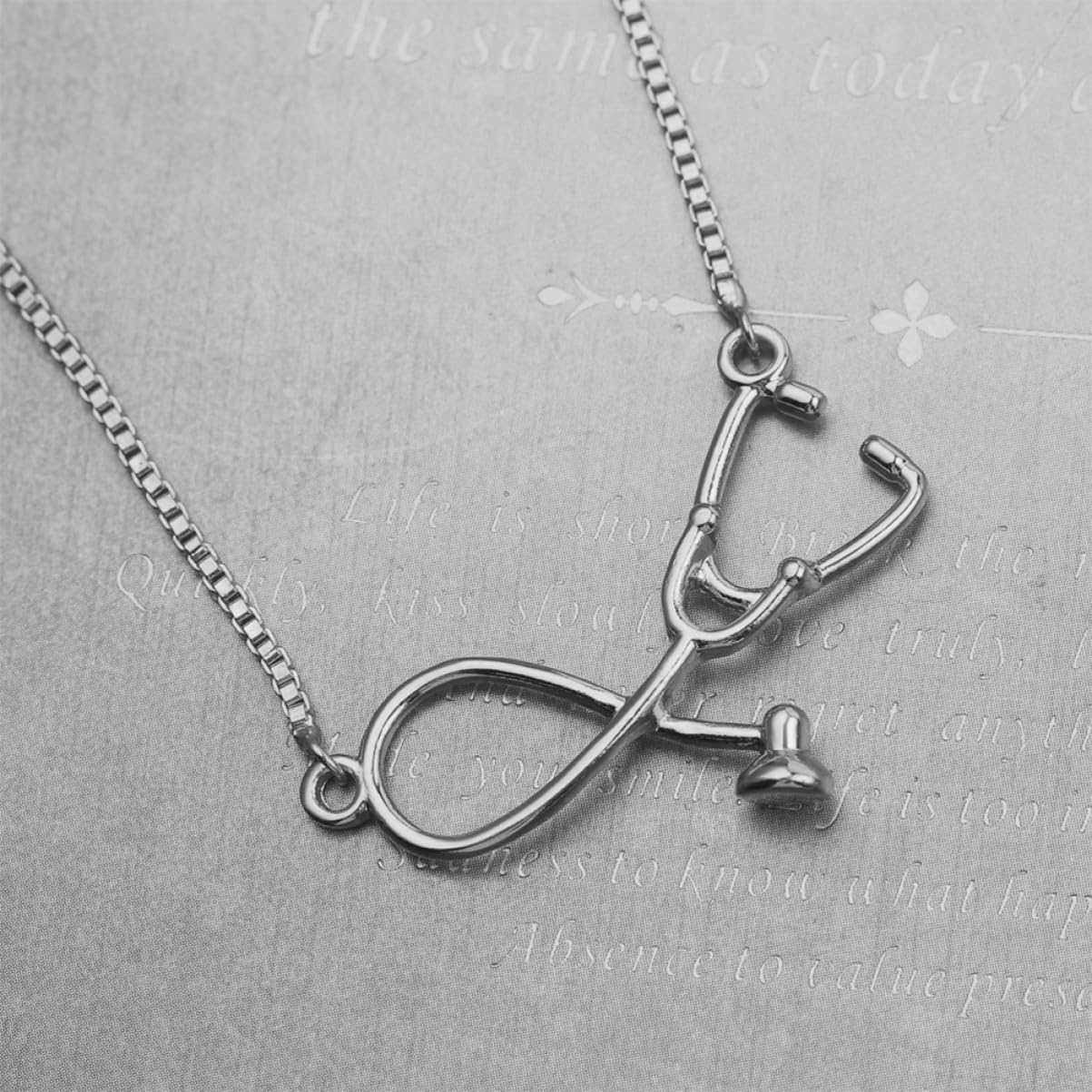 Bracciale in argento sterling, bracciale in argento 925, braccialetti da donna 2 pezzi braccialetti in argento braccialetto con ciondoli in argento bracciali rigidi in metallo Stetoscopio da infermier