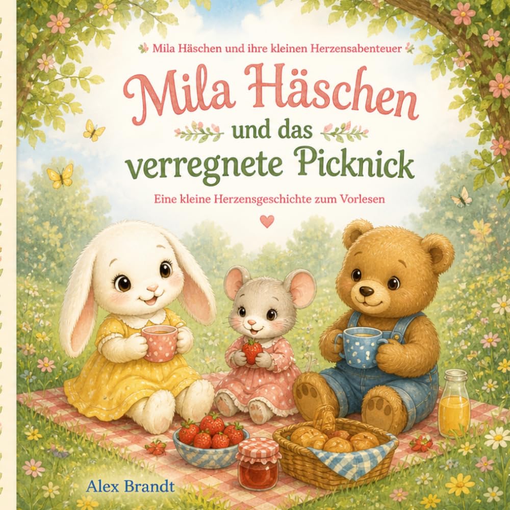 Mila Häschen und das verregnete Picknick: Eine kleine Herzensgeschichte zum Vorlesen (Mila Häschen und ihre kleinen Herzensabenteuer)