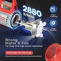 Vista 3 de VIVOHOME Bomba de vacío de aire HVAC de paletas rotativas de doble etapa con escala de peso de carga refrigerante digital electrónica