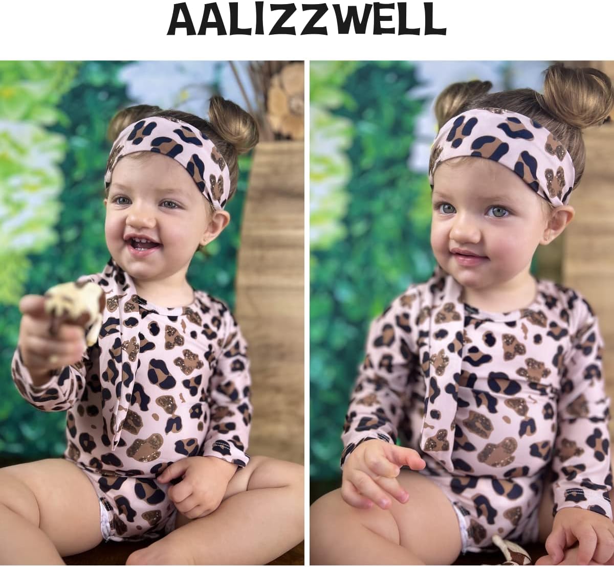 Aalizzwell Baby Girls One Piece Long Sleeve Swimsuit - Image 4