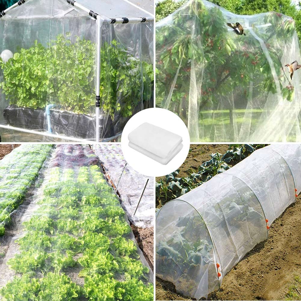 Rete Anti Insetti 3 x 10m per Piante e Orto 1mm Maglia Fine di Protezione Vegetale Reti Protettive da Giardino
